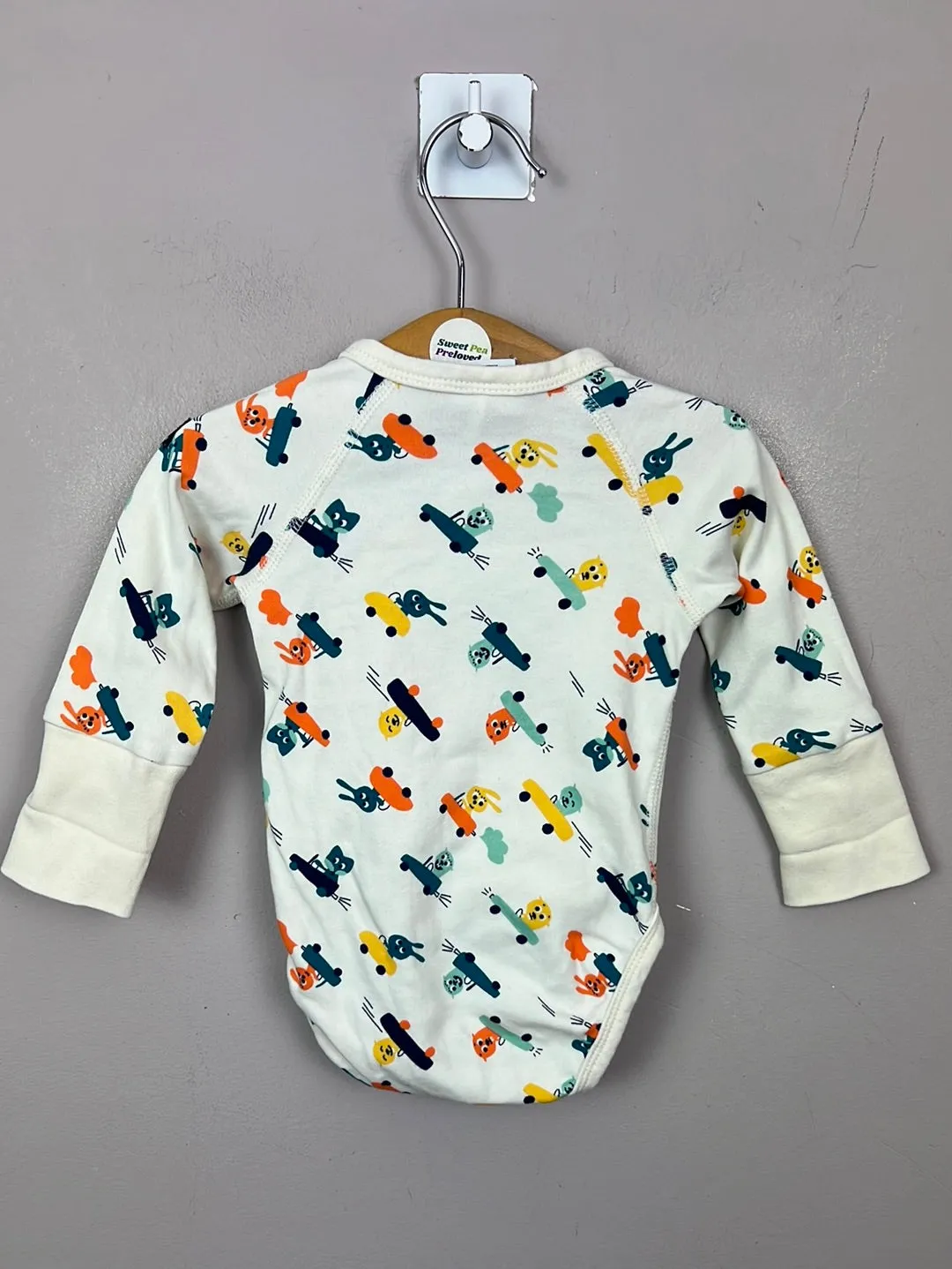 0-1m Polarn O. Pyret Busy Bunnies Bodysuit