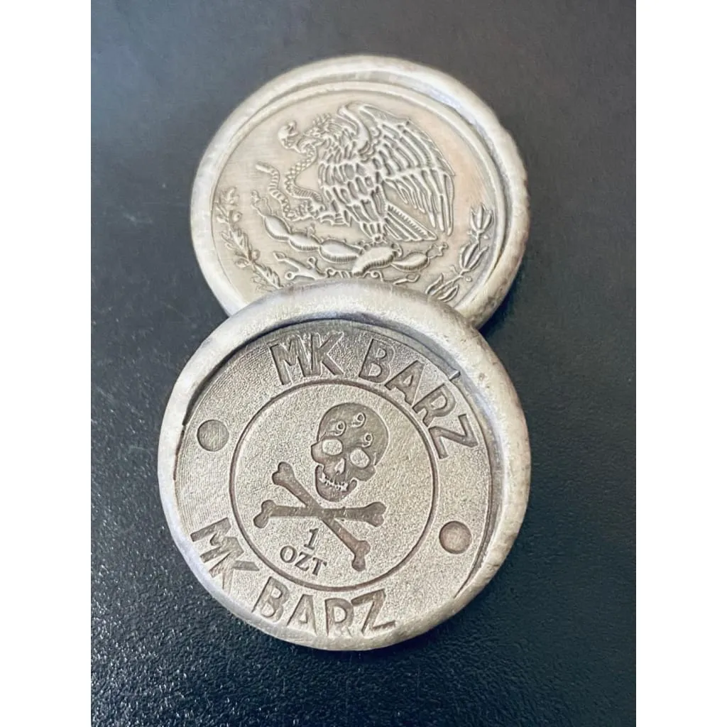 1 Troy Oz. "Mexico Coat of Arms" Round .999 Fine Silver