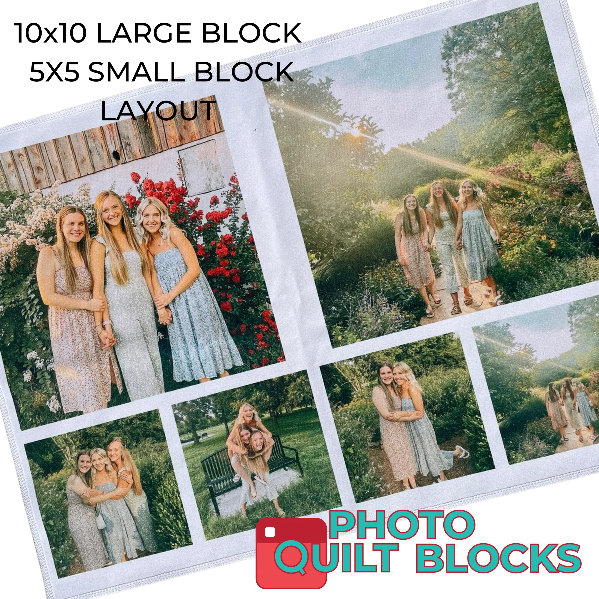 10x10 and 5x5 in Fat Quarter Fabric Layouts | The Thistle