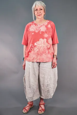 1144-s/s Simple Tee Coral-P