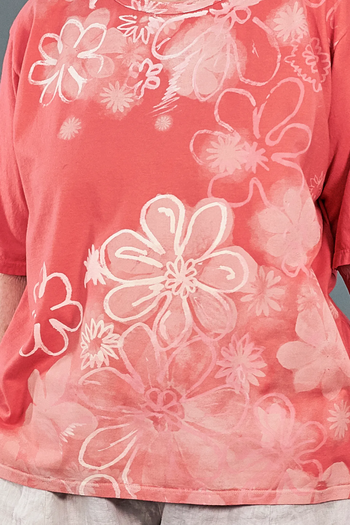 1144-s/s Simple Tee Coral-P