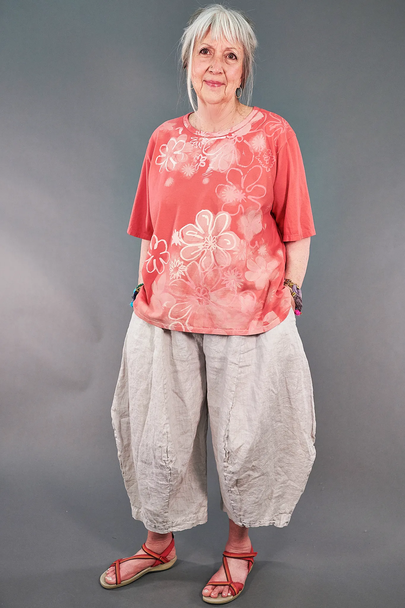 1144-s/s Simple Tee Coral-P