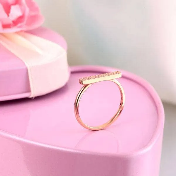 14K Rose Gold Elegant Wedding Band 0.07ct Natural Diamond
