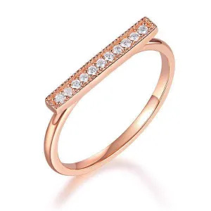 14K Rose Gold Elegant Wedding Band 0.07ct Natural Diamond