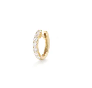 14KY Diamond Midi Orb Hoops