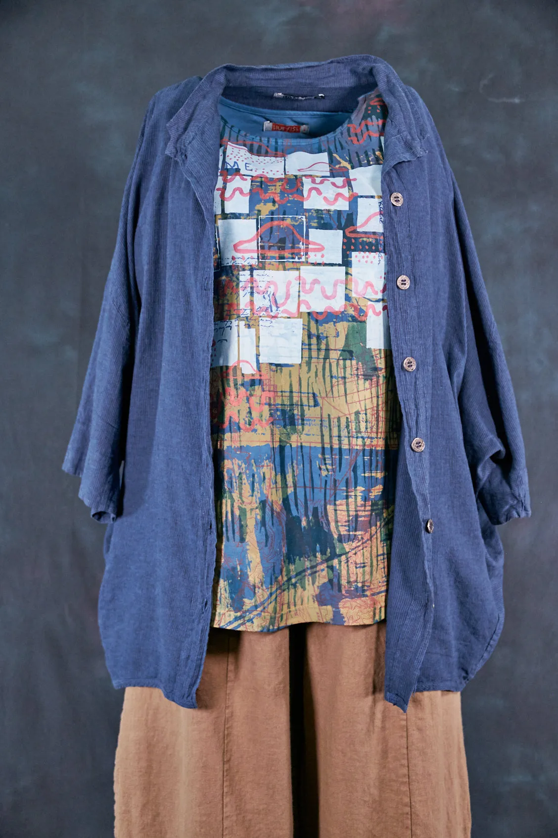 1582HD Modern Slim Tee Teal-Ancient Modern World
