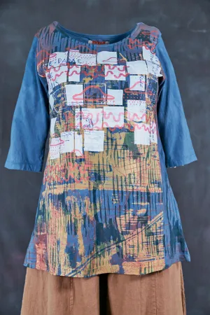 1582HD Modern Slim Tee Teal-Ancient Modern World