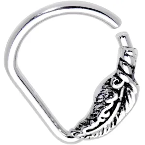 16 Gauge 5/16 Feather Flow Ellipse Septum Ring