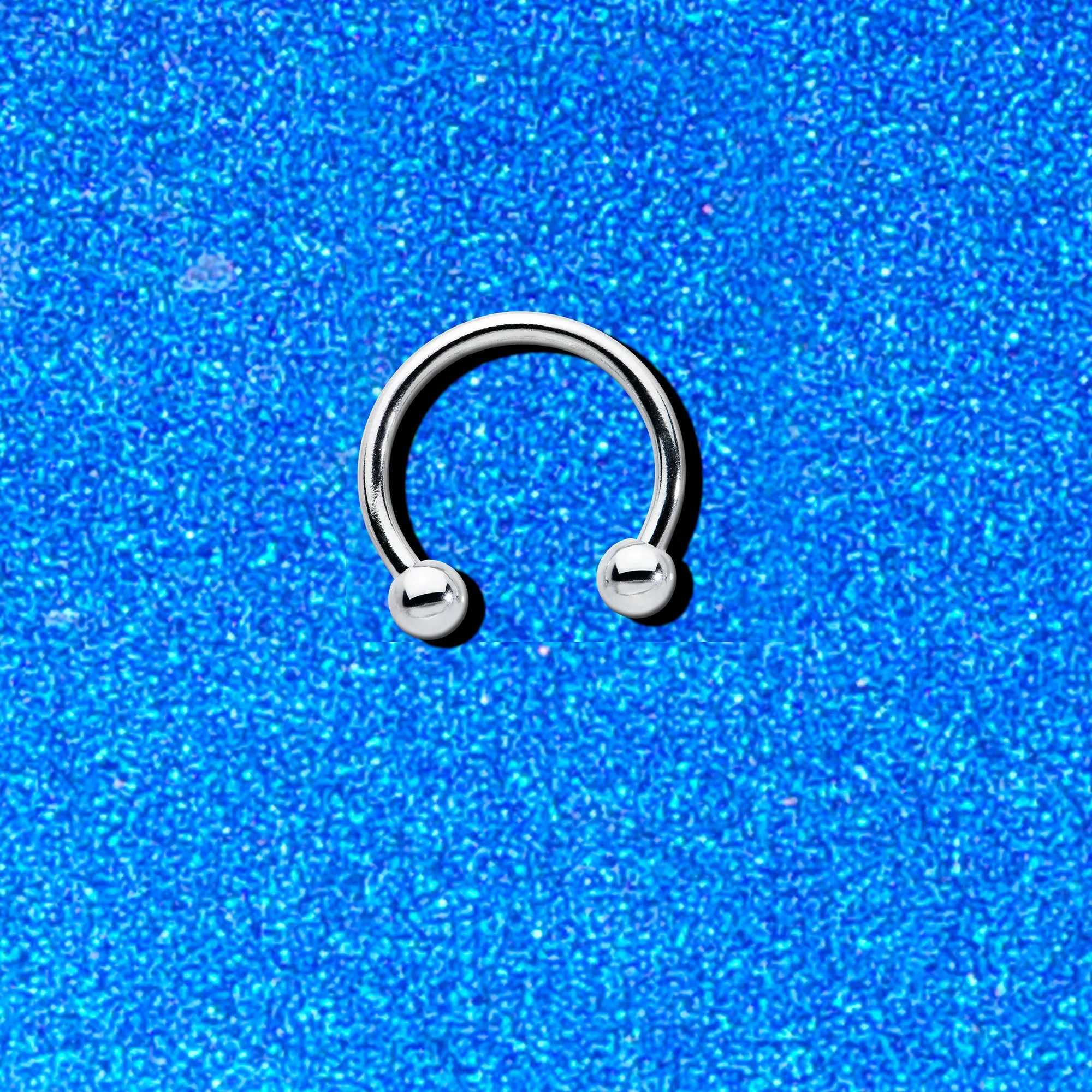 16 Gauge STEEL HORSE SHOE Circular Barbell 3/8 3mm