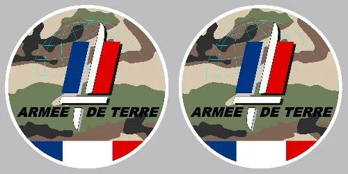 2 x ARMEE DE TERRE Pare-brise AZ023