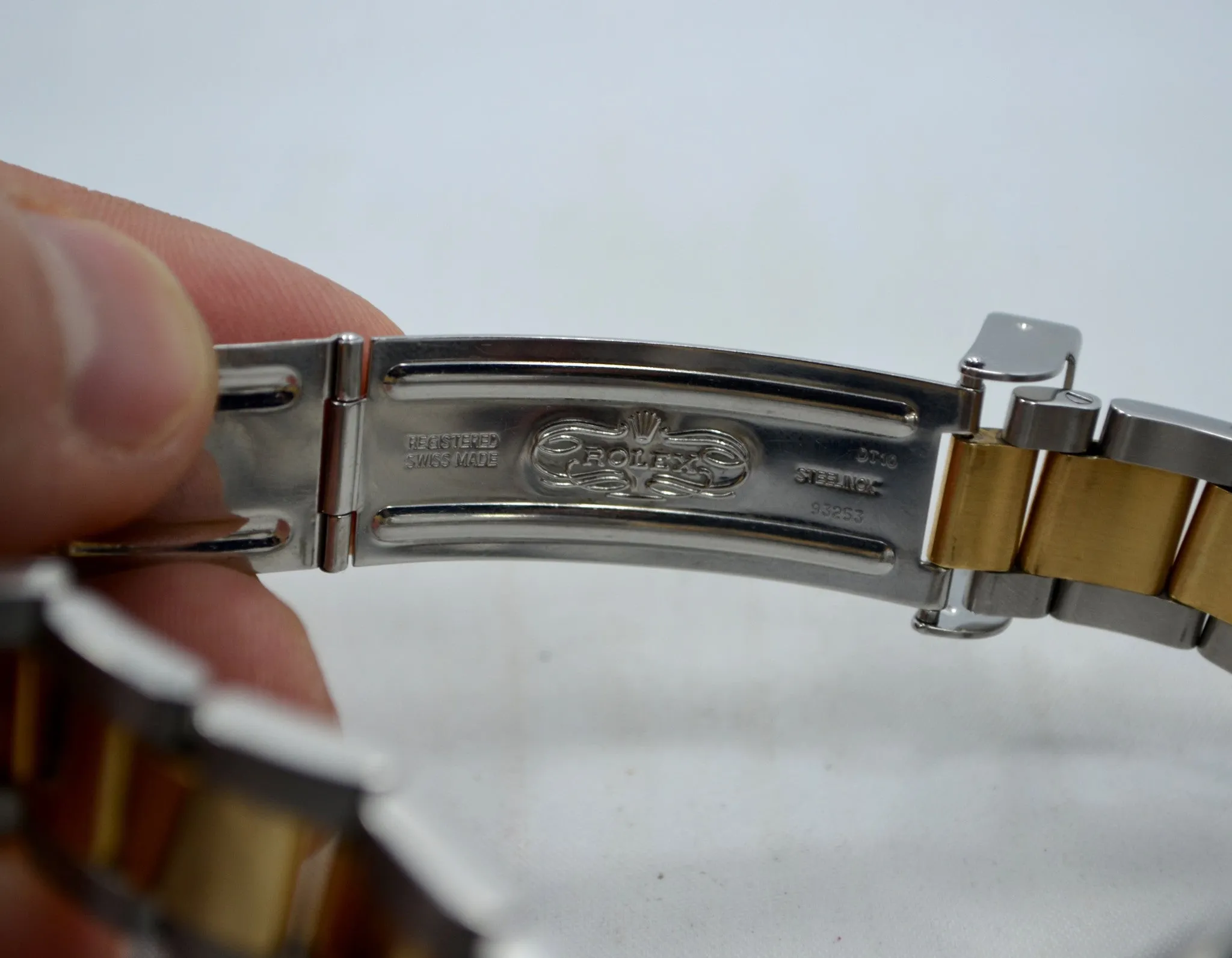 2001 Rolex Submariner 16613 Black Steel Gold Two Tone "K" Serial Wristwatch