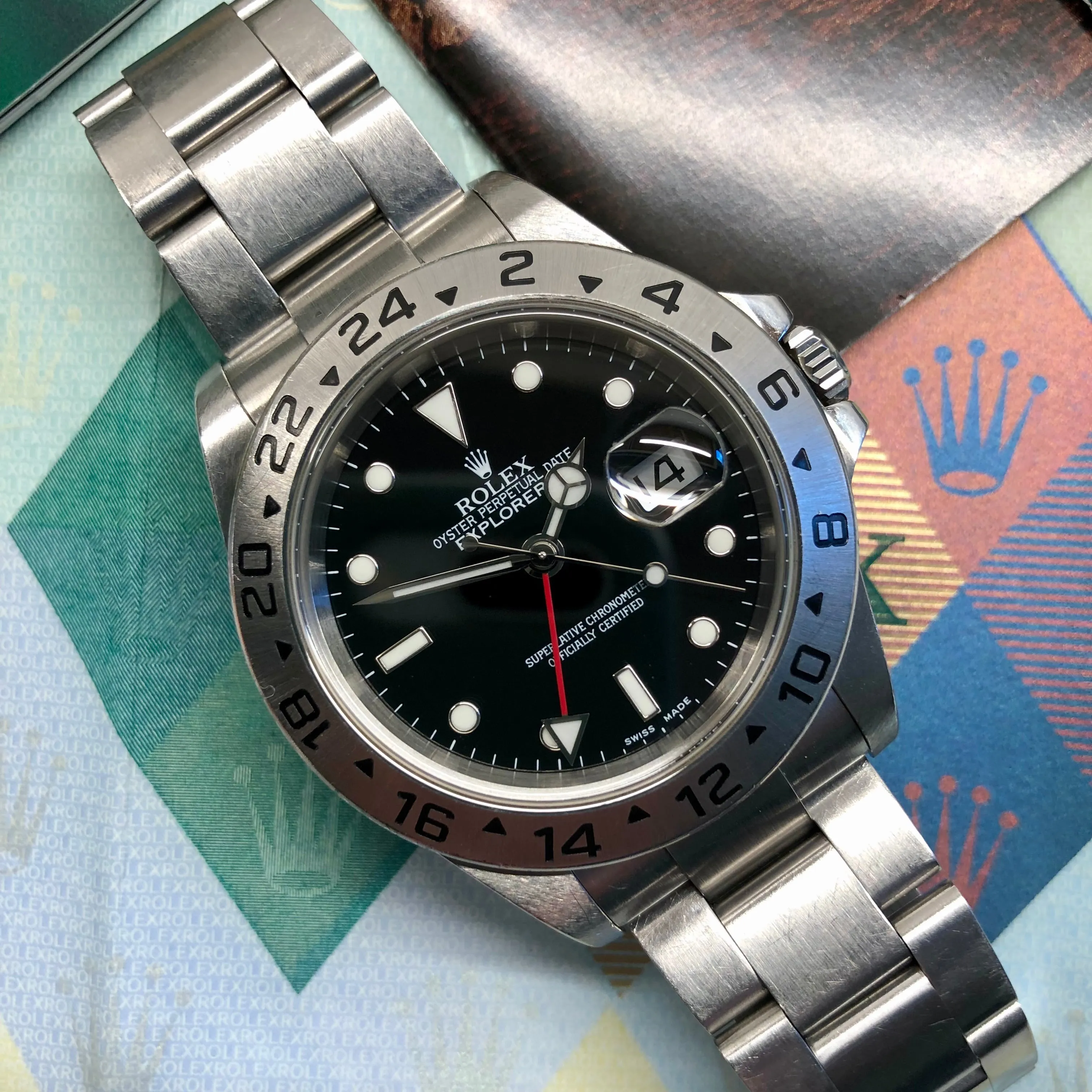 2005 Rolex Explorer II 16570 Black Dial Steel Oyster Wristwatch with Box and Papers