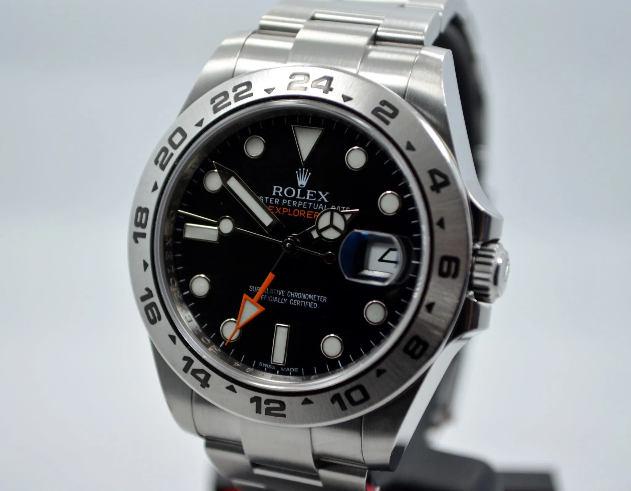 2010 Rolex Explorer II 216570 Stainless Steel Automatic Watch Box Papers