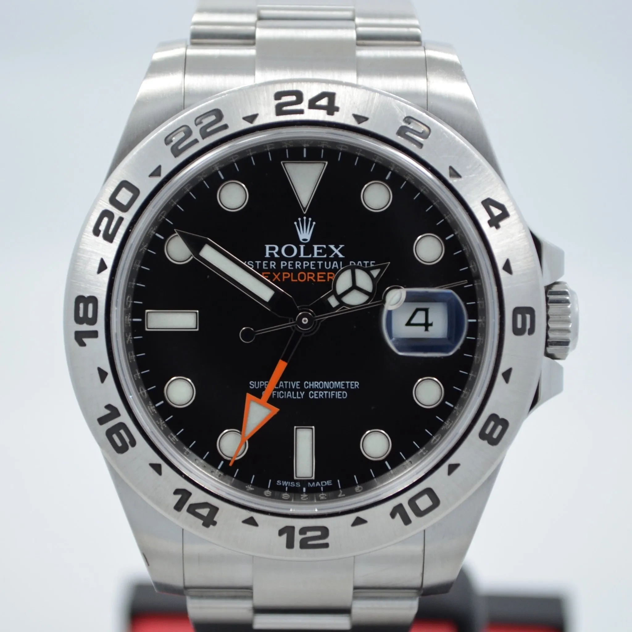 2010 Rolex Explorer II 216570 Stainless Steel Automatic Watch Box Papers