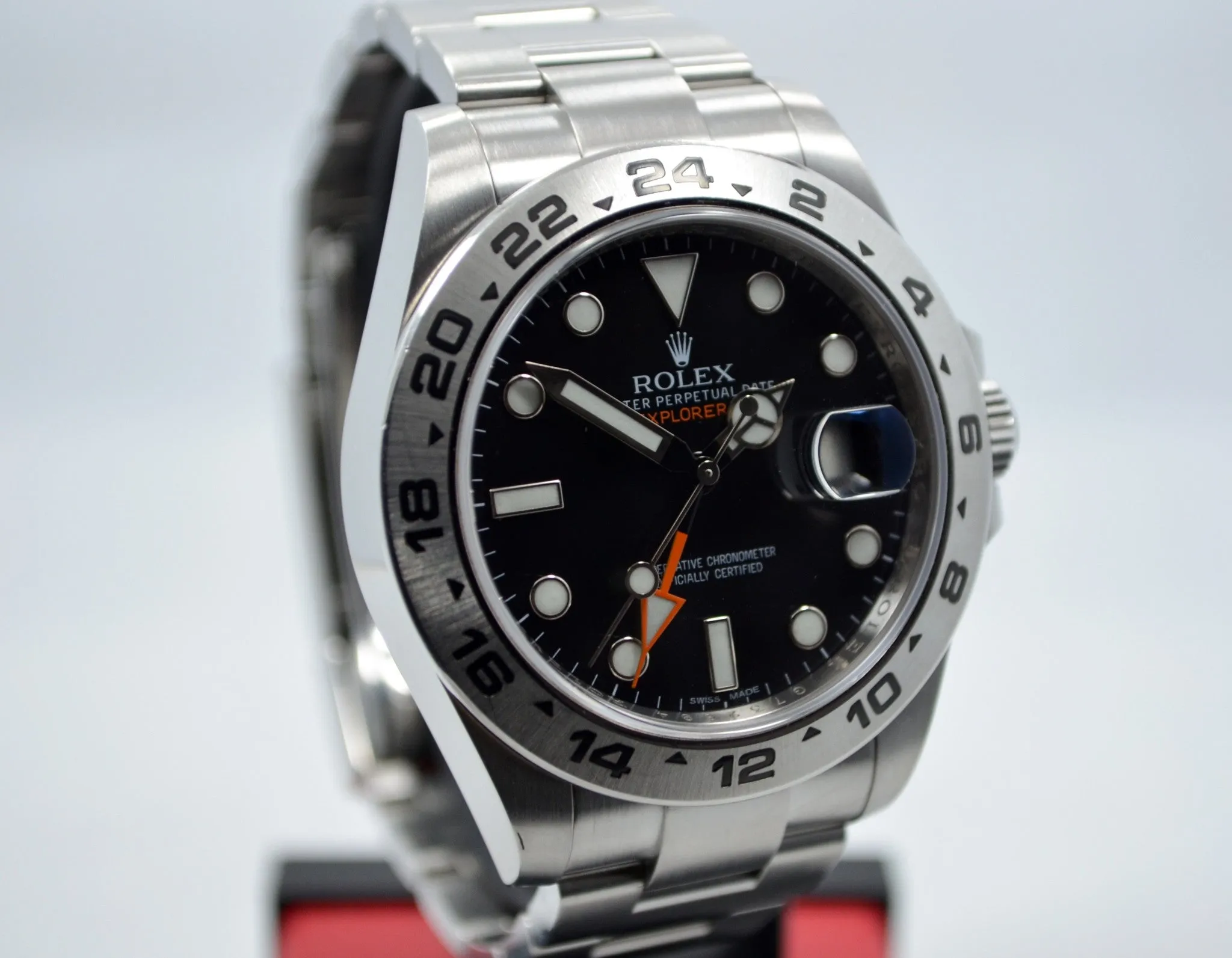 2010 Rolex Explorer II 216570 Stainless Steel Automatic Watch Box Papers