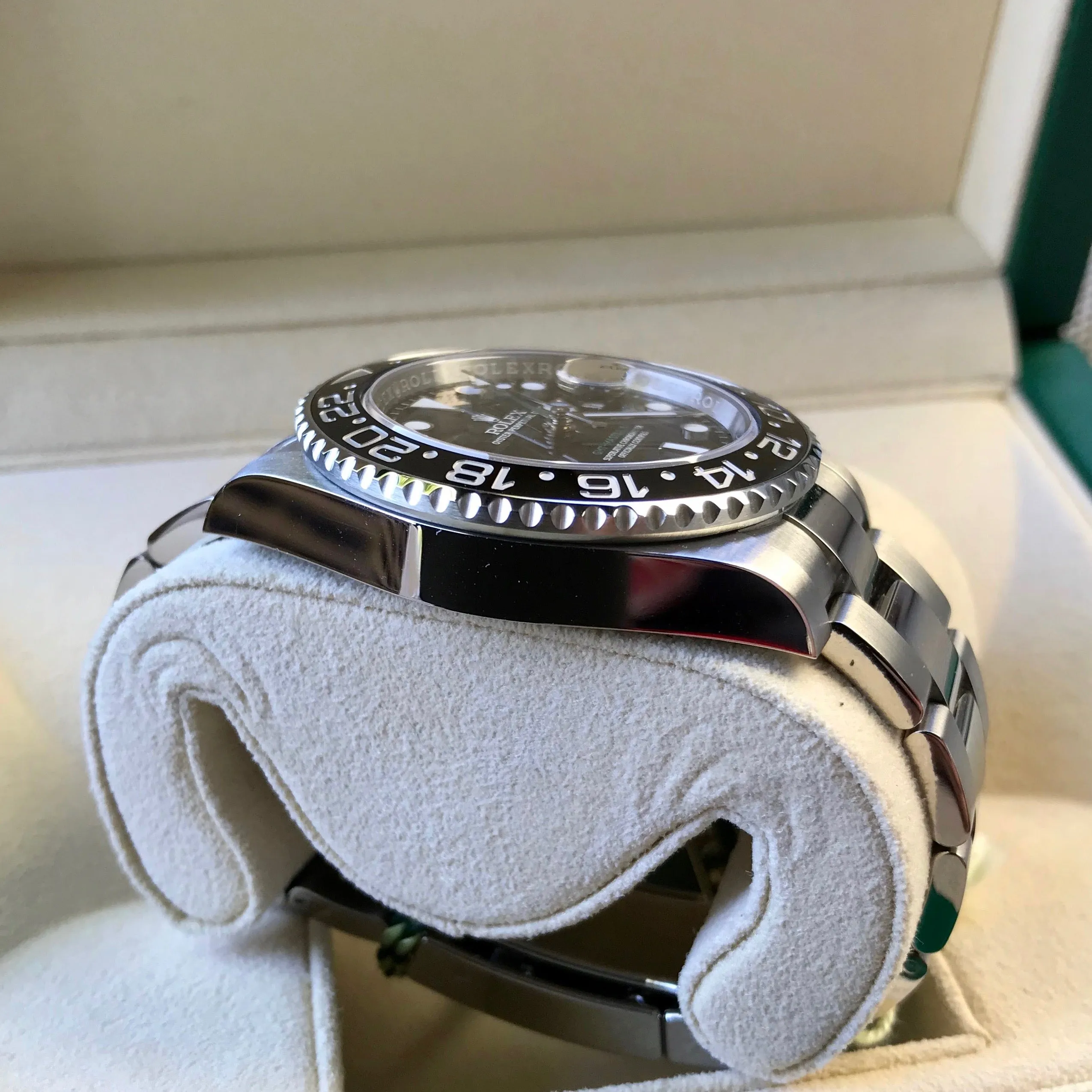 2015 Rolex GMT Master II 116710 Ceramic Steel Automatic Scrambled Serial Watch Box Papers