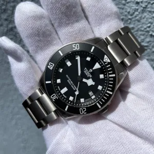 2015 Tudor Pelagos 25500TN Titanium Automatic 42mm Two Liner Black Wristwatch