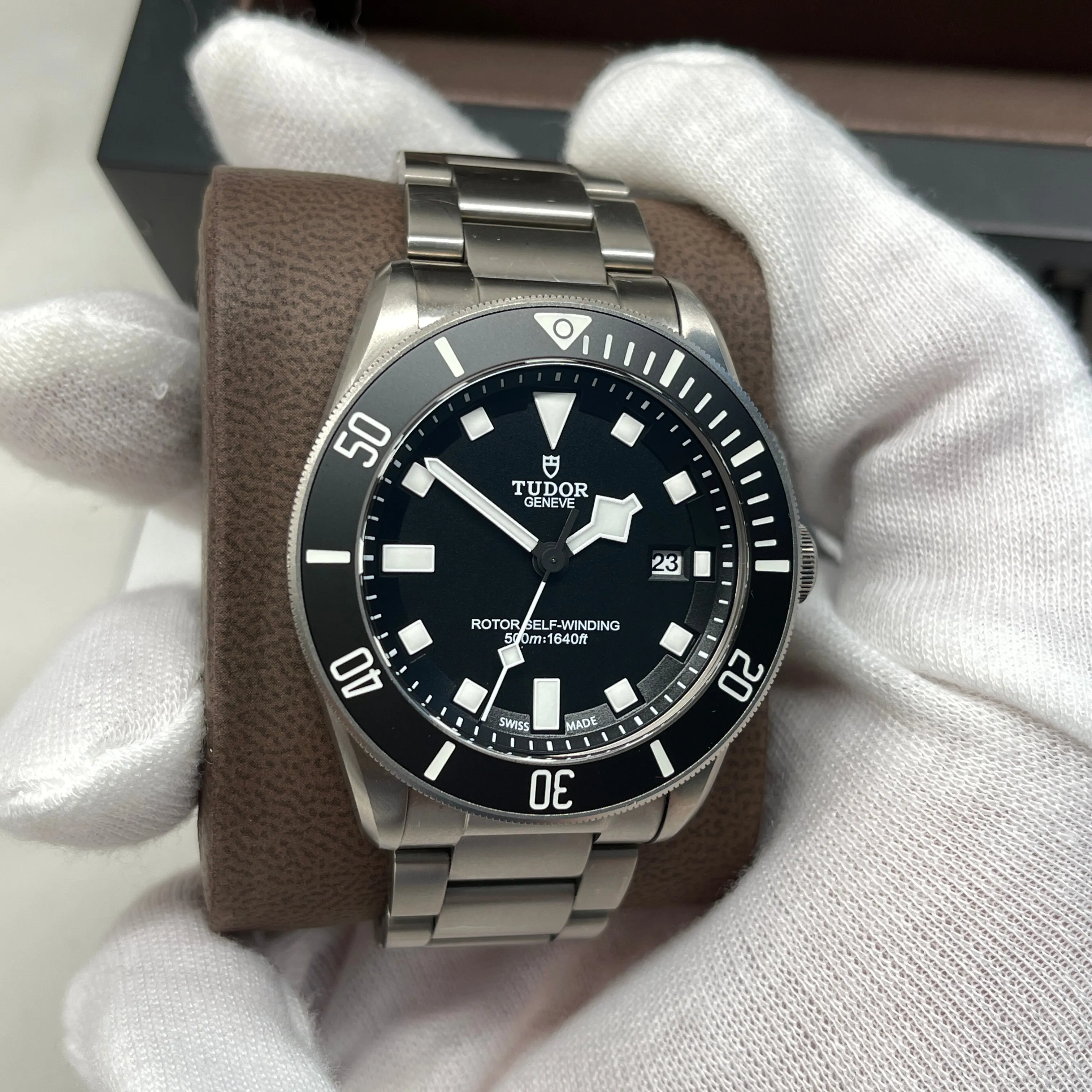 2015 Tudor Pelagos 25500TN Titanium Automatic 42mm Two Liner Black Wristwatch
