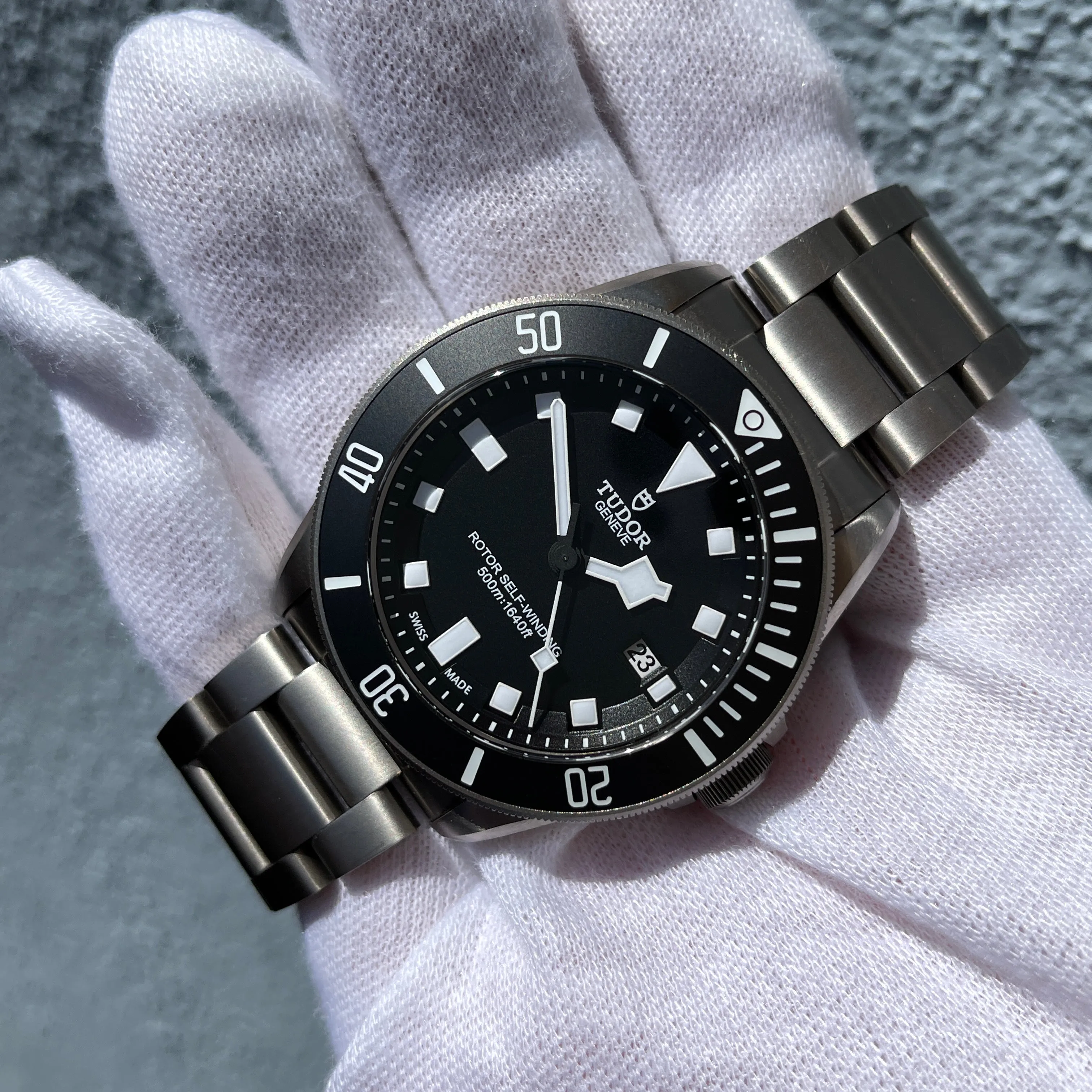 2015 Tudor Pelagos 25500TN Titanium Automatic 42mm Two Liner Black Wristwatch