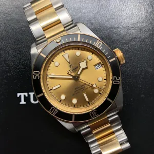 2020 Tudor Heritage Black Bay 79733N Bay Two Tone Steel Gold Automatic 41mm Men's Wristwatch
