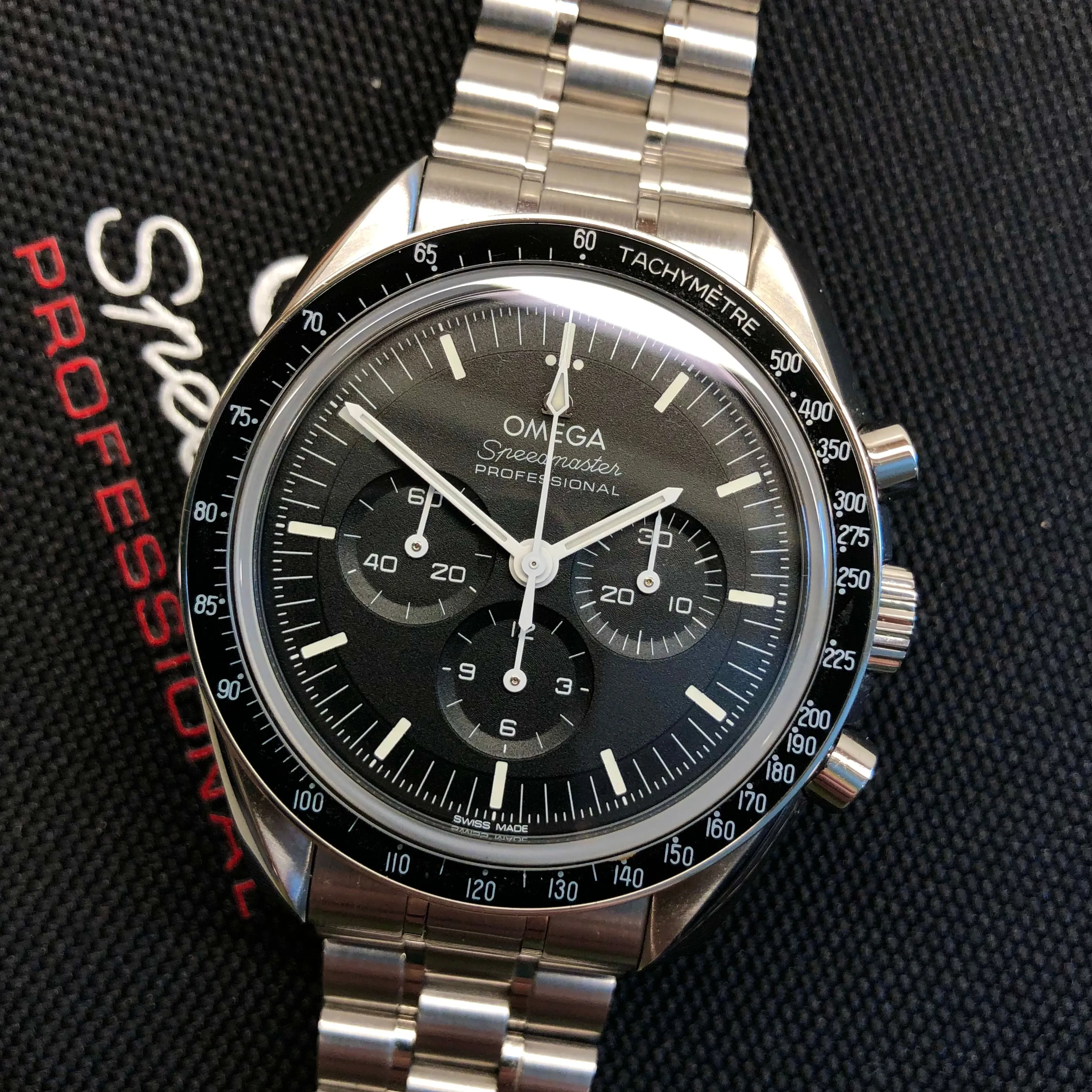 2021 Omega Speedmaster Moonwatch 310.30.42.50.01.002 Master 42mm Wristwatch with Box Papers