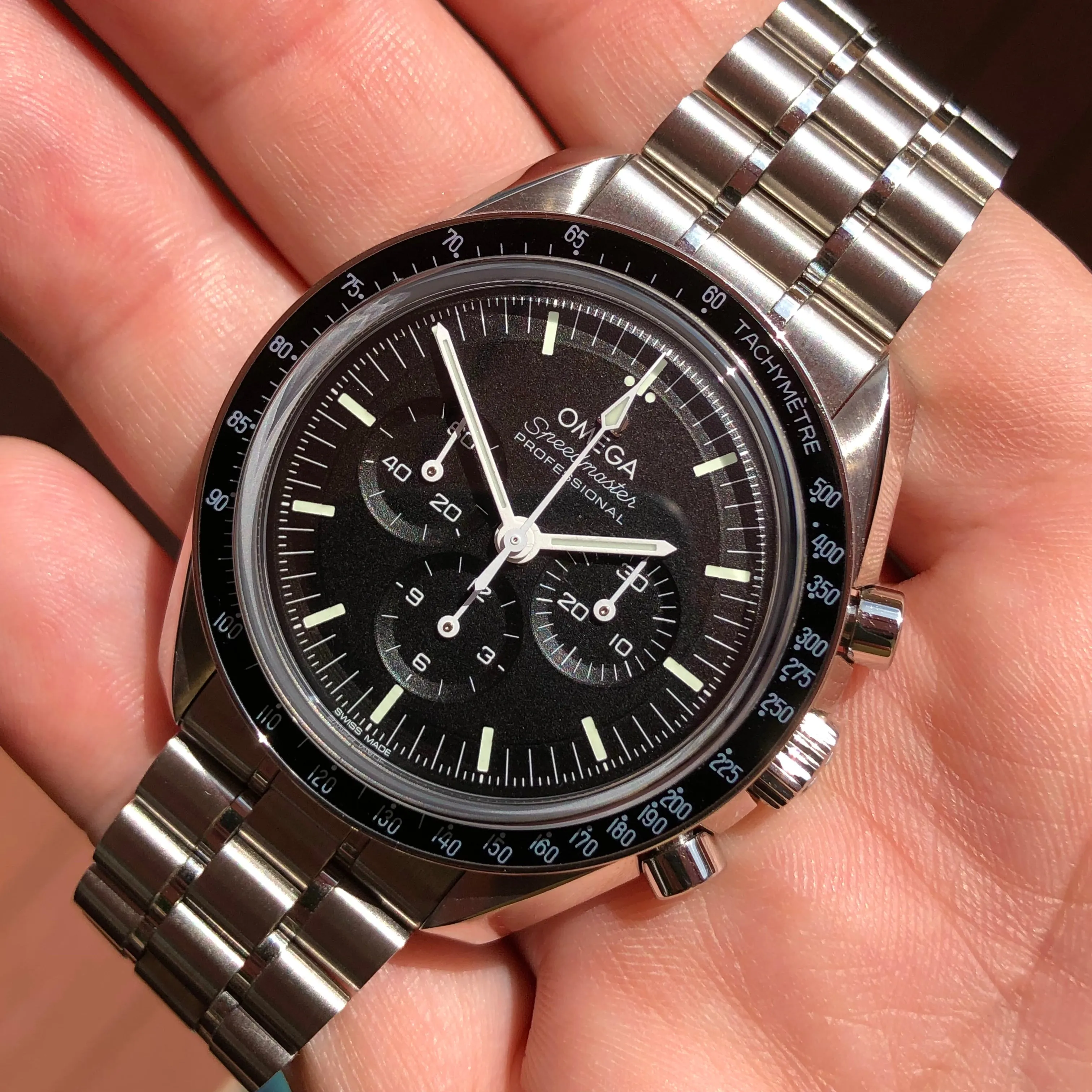 2021 Omega Speedmaster Moonwatch 310.30.42.50.01.002 Master 42mm Wristwatch with Box Papers