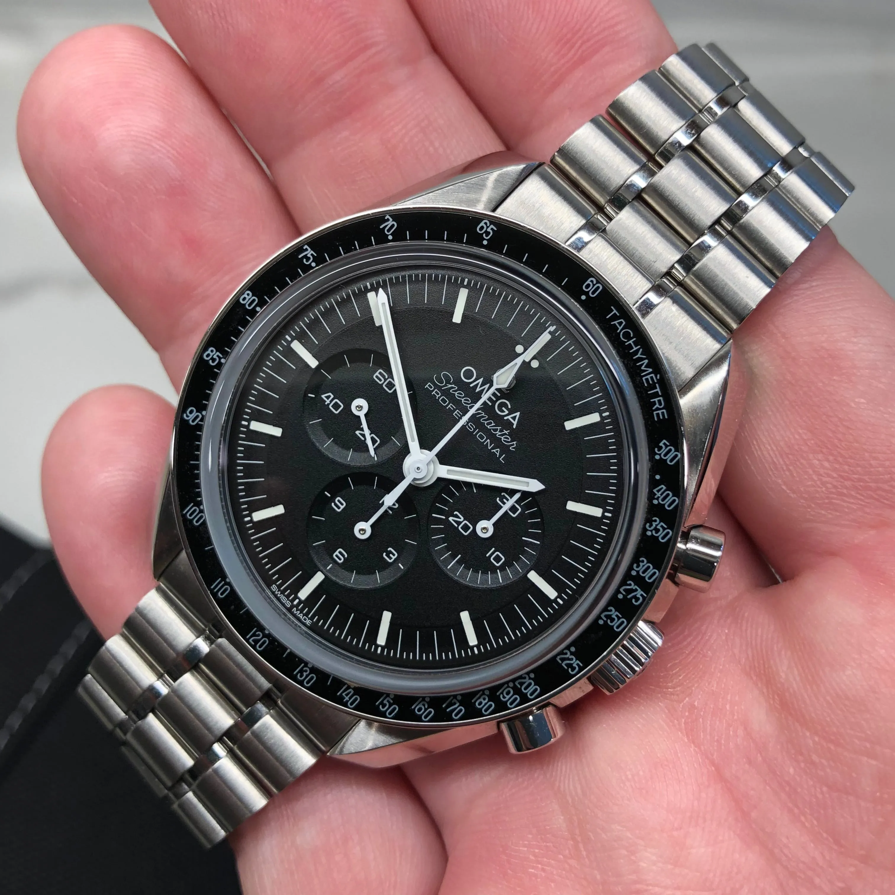 2021 Omega Speedmaster Moonwatch 310.30.42.50.01.002 Master 42mm Wristwatch with Box Papers