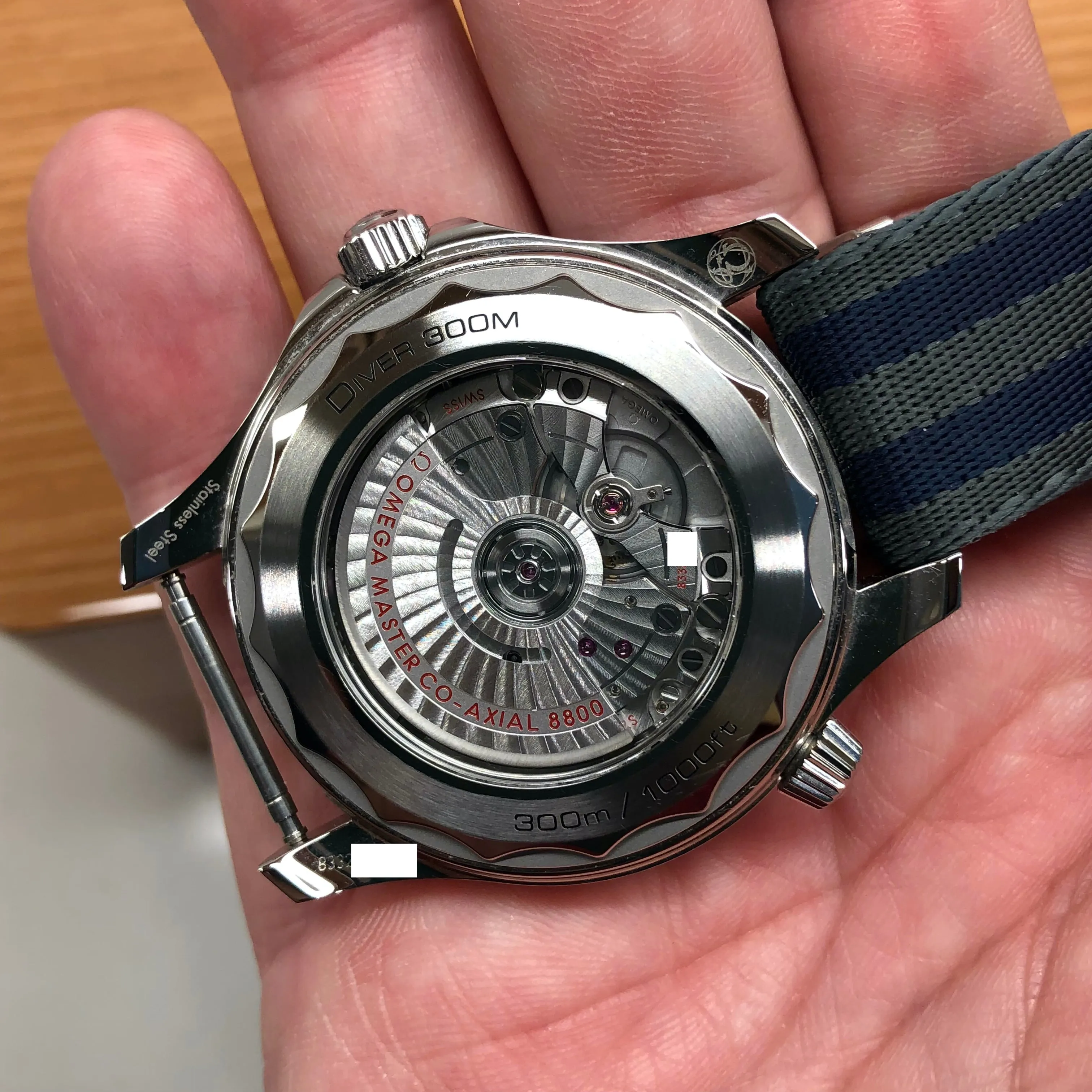 2022 OMEGA Seamaster 300M Co-Axial Master Chronometer 210.30.42.20.03.001 Blue Dial Wristwatch with Box and Papers