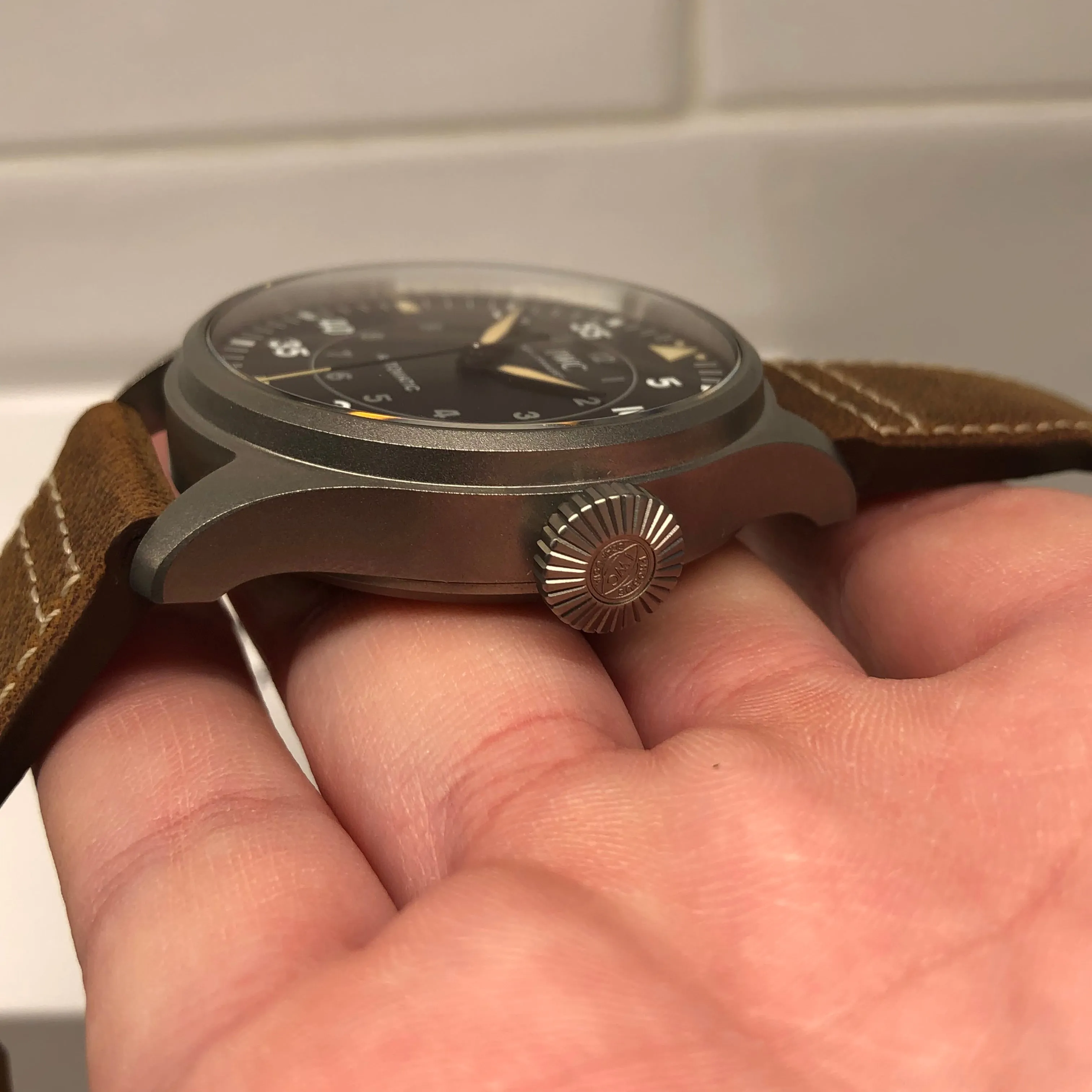 2023 IWC Big Pilot Spitfire 43 IW329701 Titanium Automatic Black Dial Men's Watch with Box and Papers Unworn