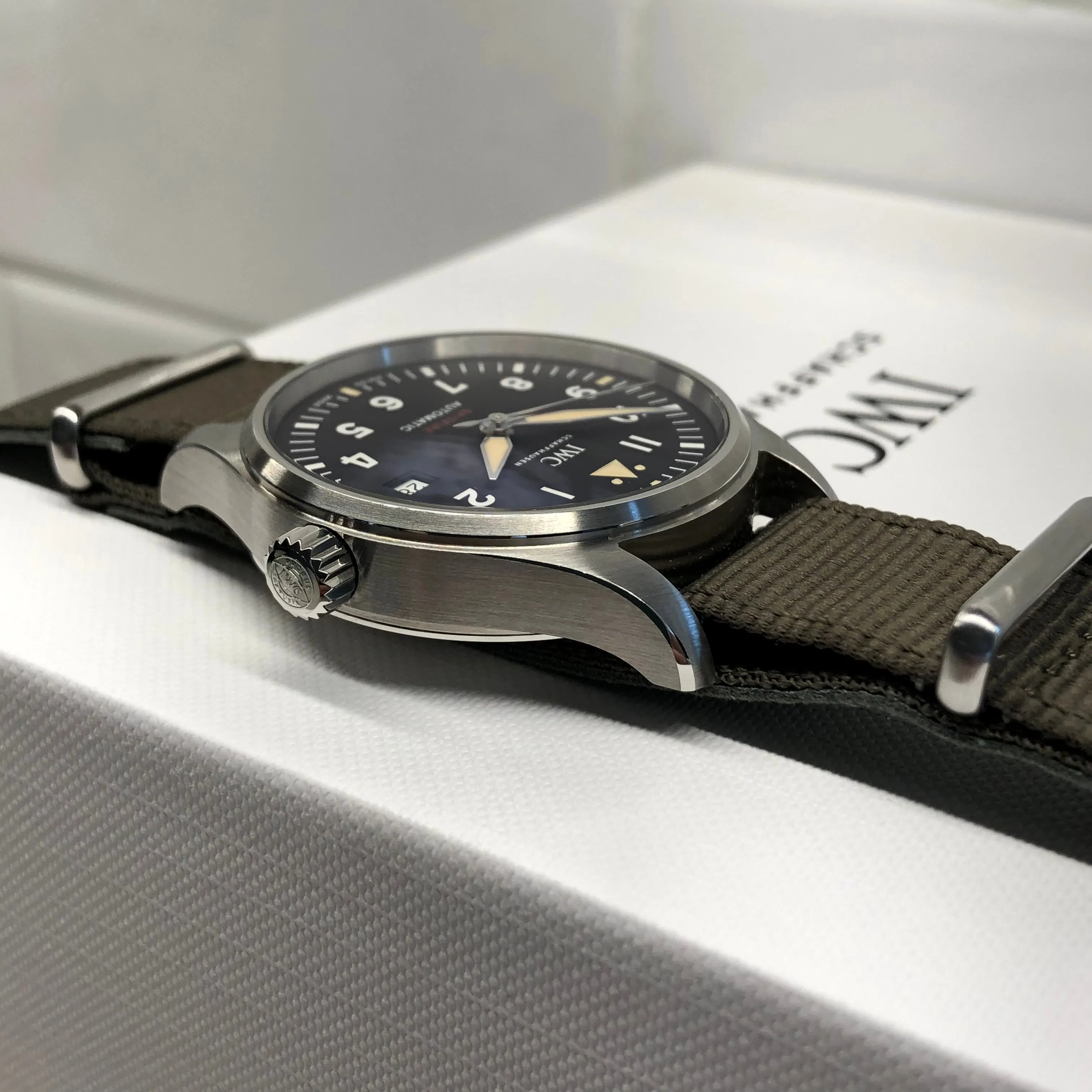 2023 IWC Pilot IW326801 Spitfire Automatic Black Dial Men's Wristwatch with Box and Papers Unworn