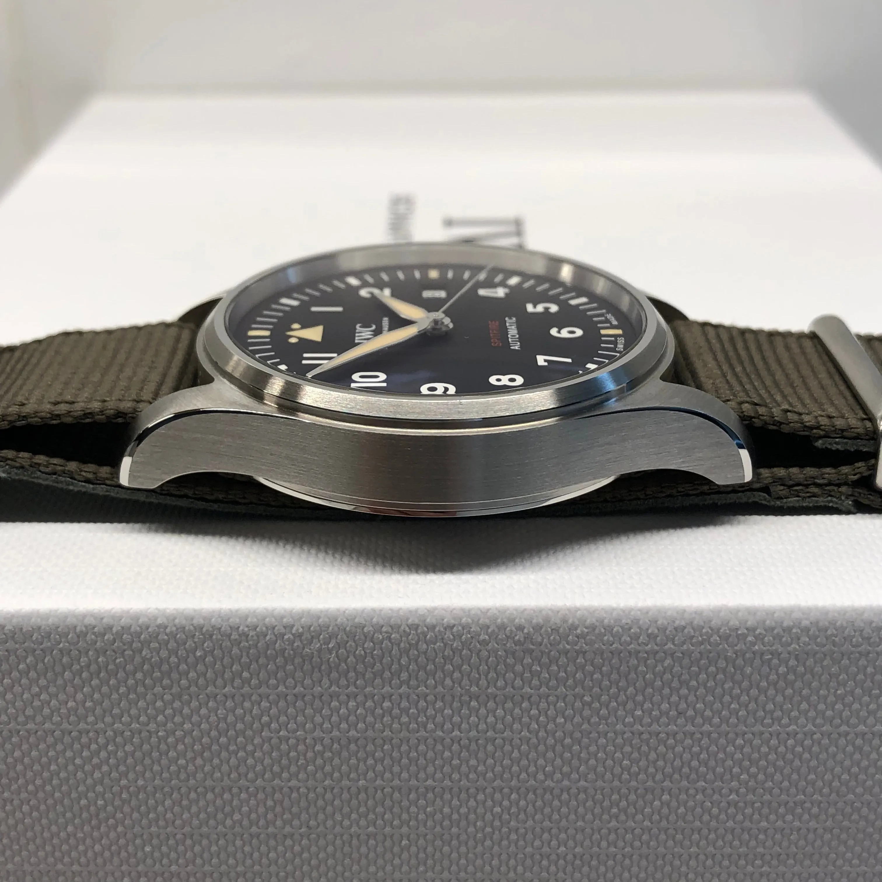 2023 IWC Pilot IW326801 Spitfire Automatic Black Dial Men's Wristwatch with Box and Papers Unworn