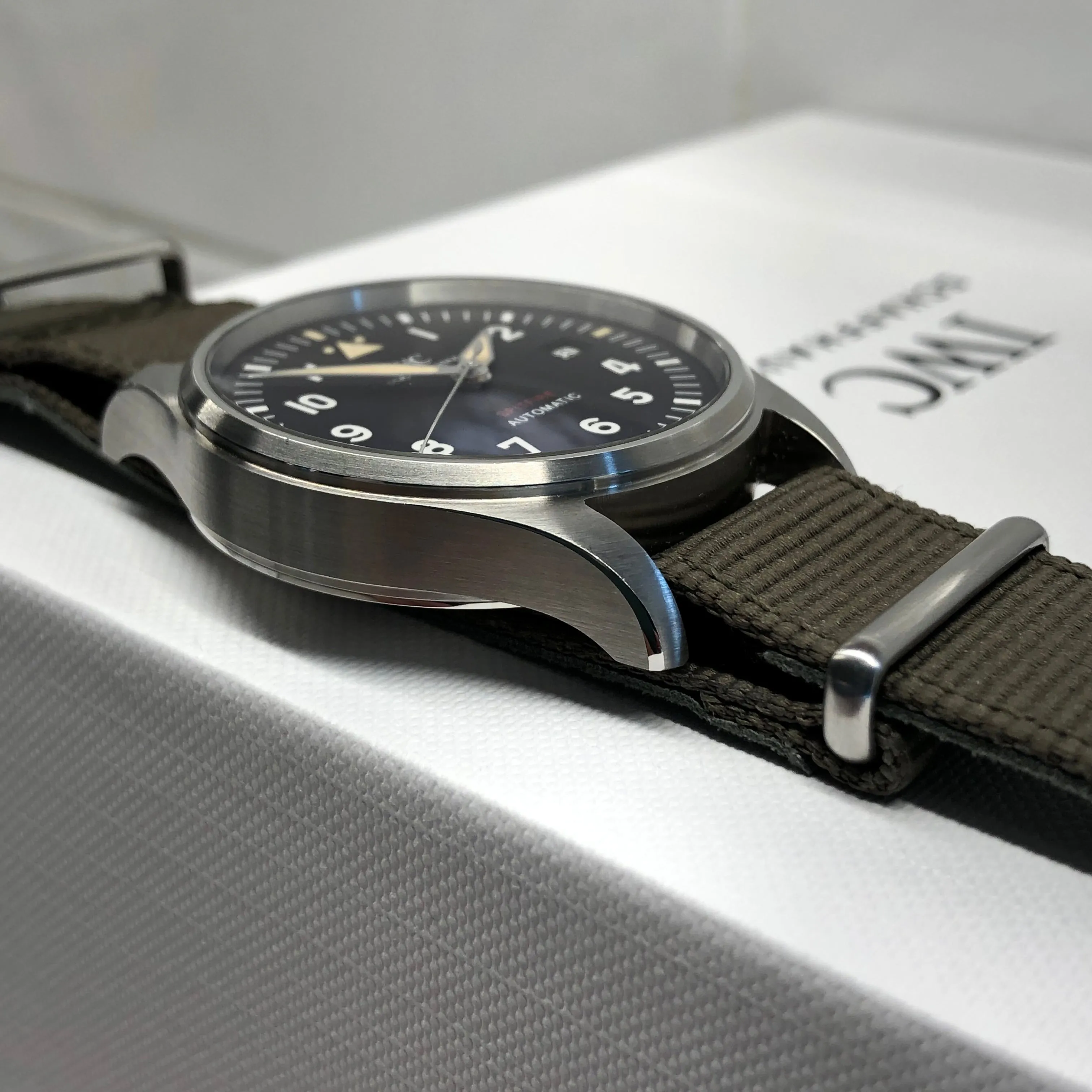2023 IWC Pilot IW326801 Spitfire Automatic Black Dial Men's Wristwatch with Box and Papers Unworn
