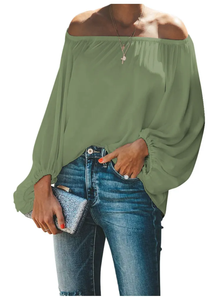 2023 One-shoulder simple t-shirt