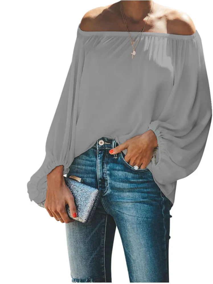 2023 One-shoulder simple t-shirt