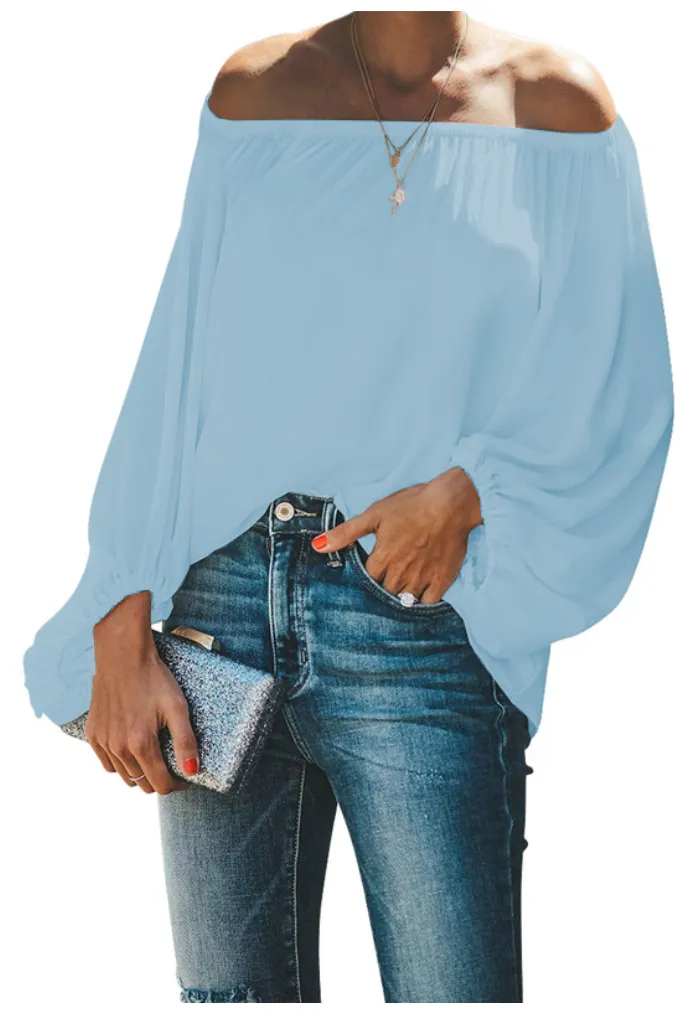2023 One-shoulder simple t-shirt