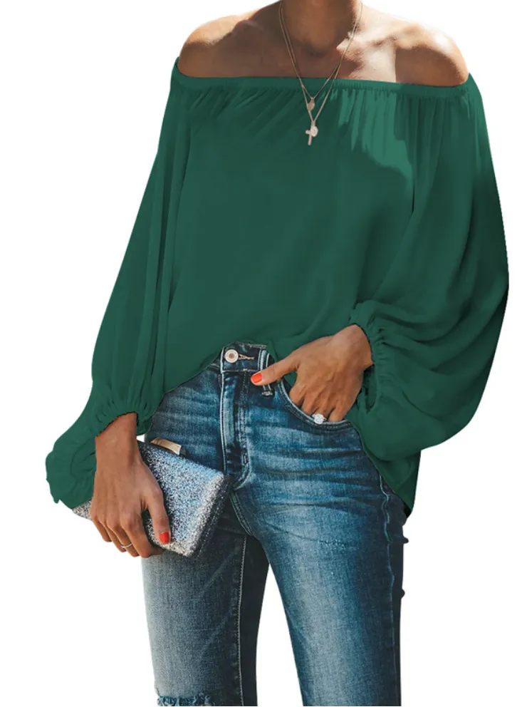 2023 One-shoulder simple t-shirt