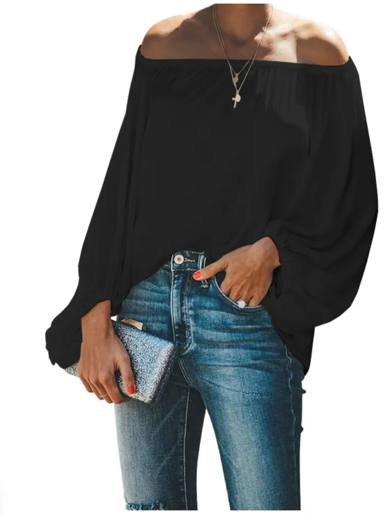 2023 One-shoulder simple t-shirt