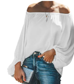 2023 One-shoulder simple t-shirt