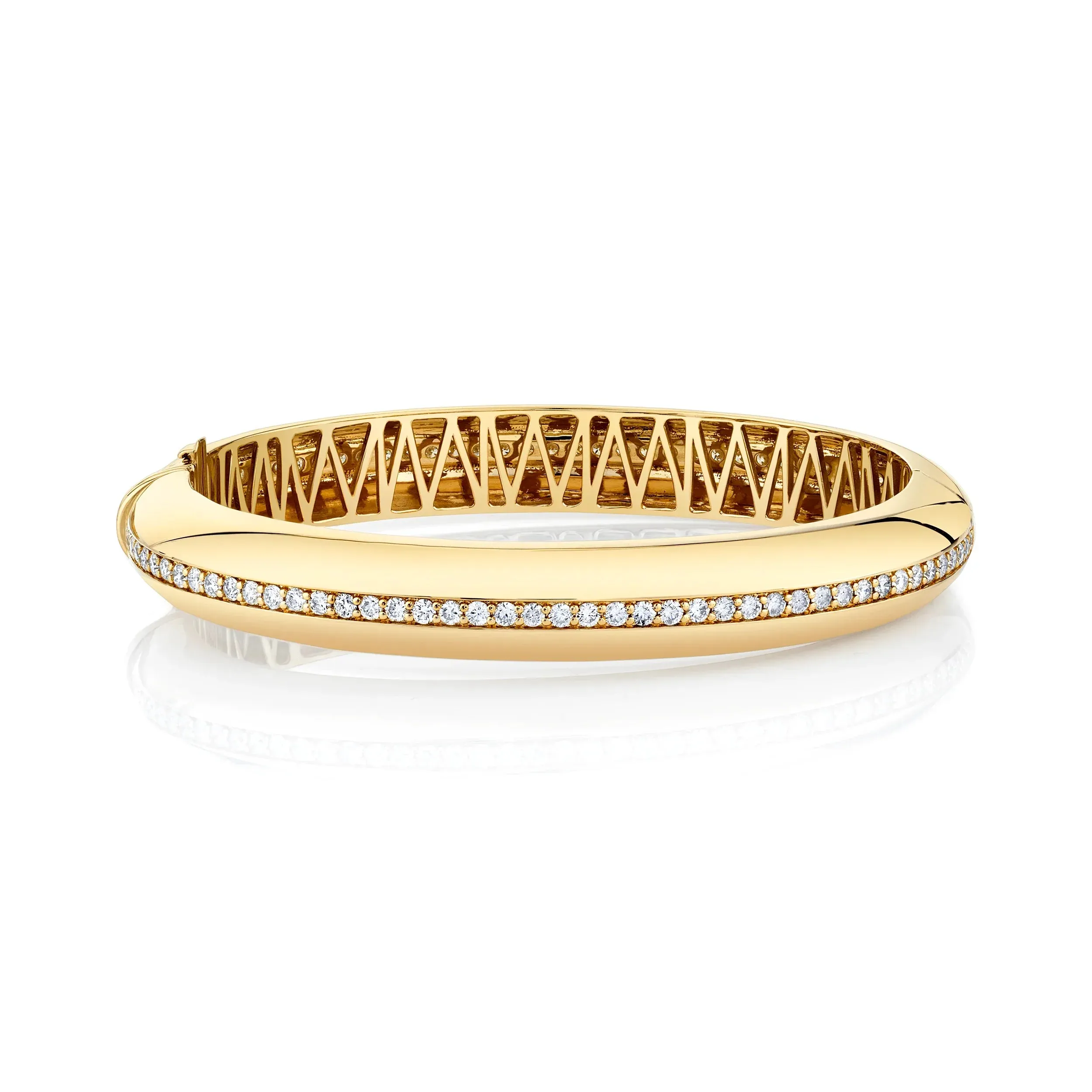 2.87ctw Diamond Orb Split Hinged Bracelet
