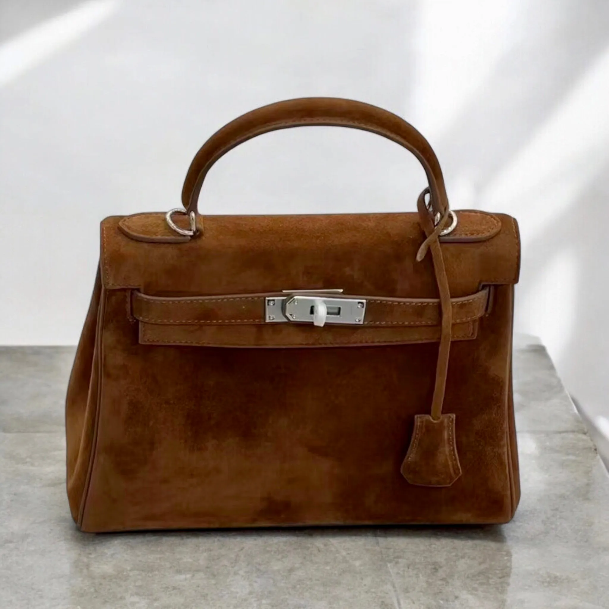 28cm Retro Suede Bag