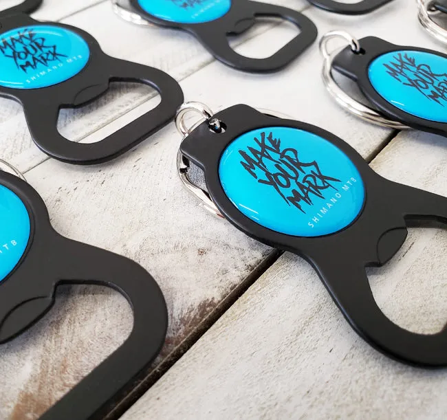 360° Graphix Matte Black Keychain