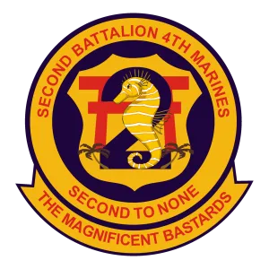 3D Carved 2/4 Marine Corps Unit plaque