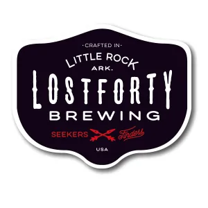 3"x4" Lost Forty Logo Sticker