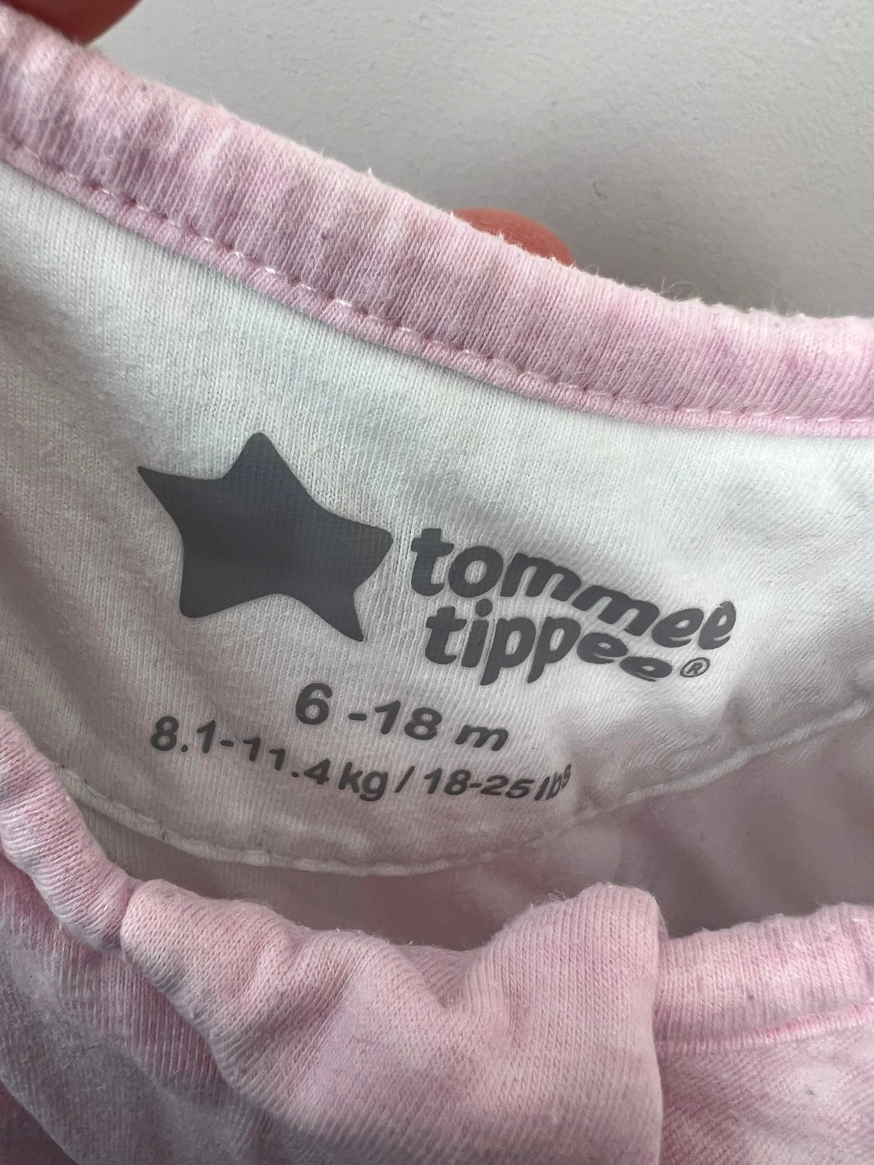 6-18m Tommee Tippee pink sleeping bag 2.5tog