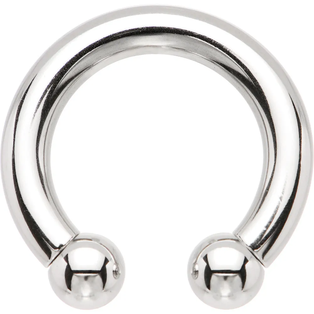 6 Gauge STEEL HORSESHOE Circular Barbell 5/8 6mm