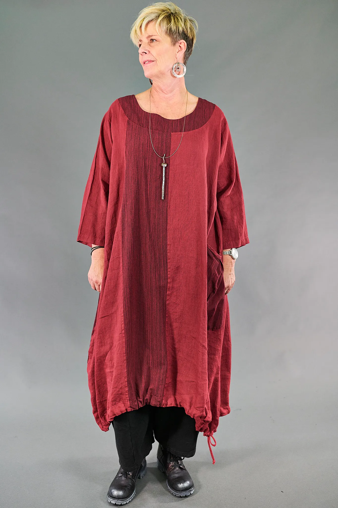7217 Babielle Dress-Elegant Red-U