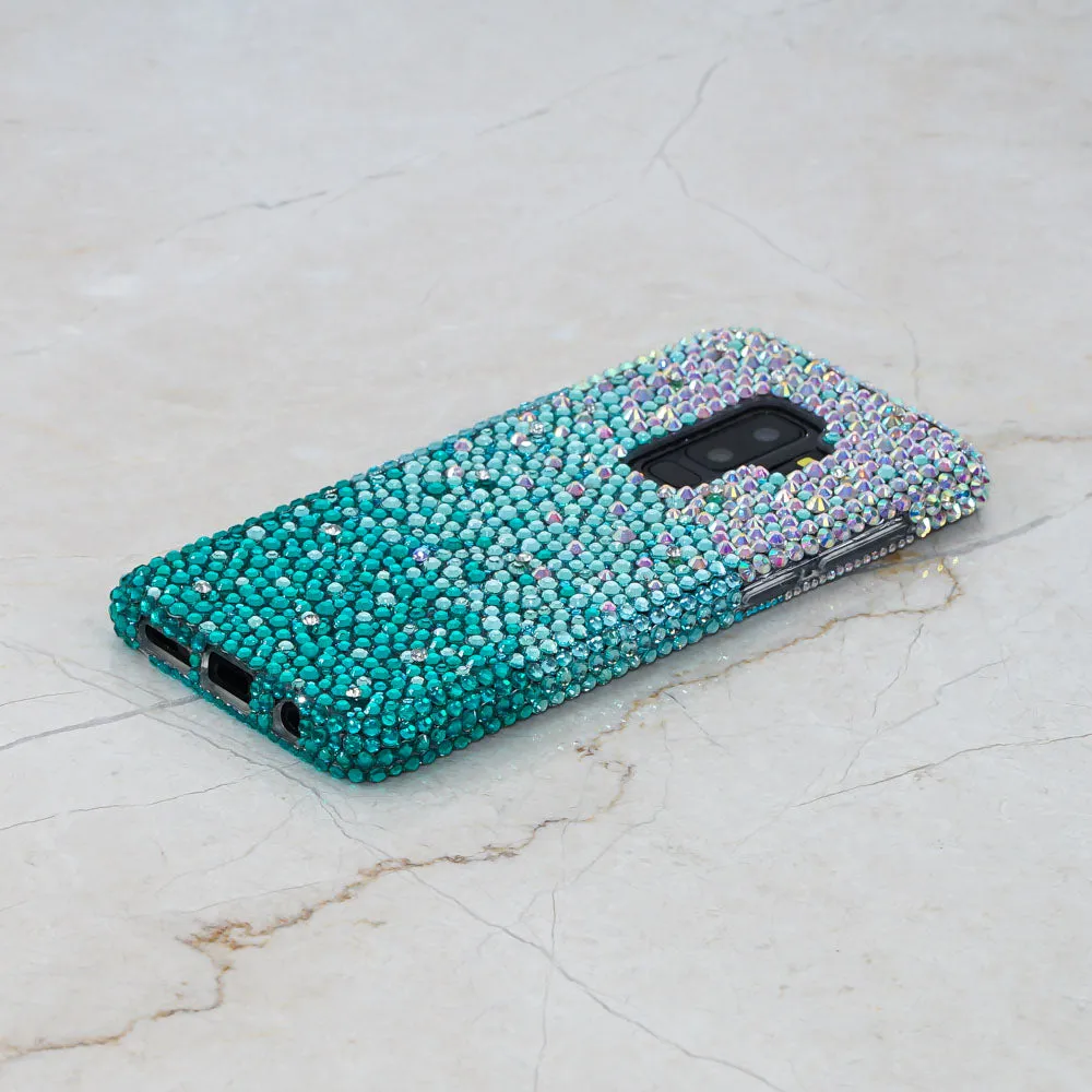 AB faded to Turquoise Crystals Design (style 925)