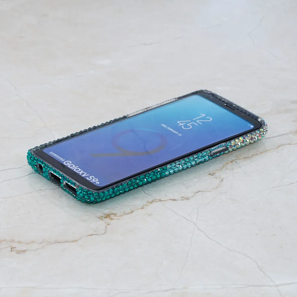 AB faded to Turquoise Crystals Design (style 925)