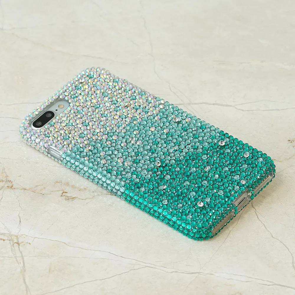 AB faded to Turquoise Crystals Design (style 925)