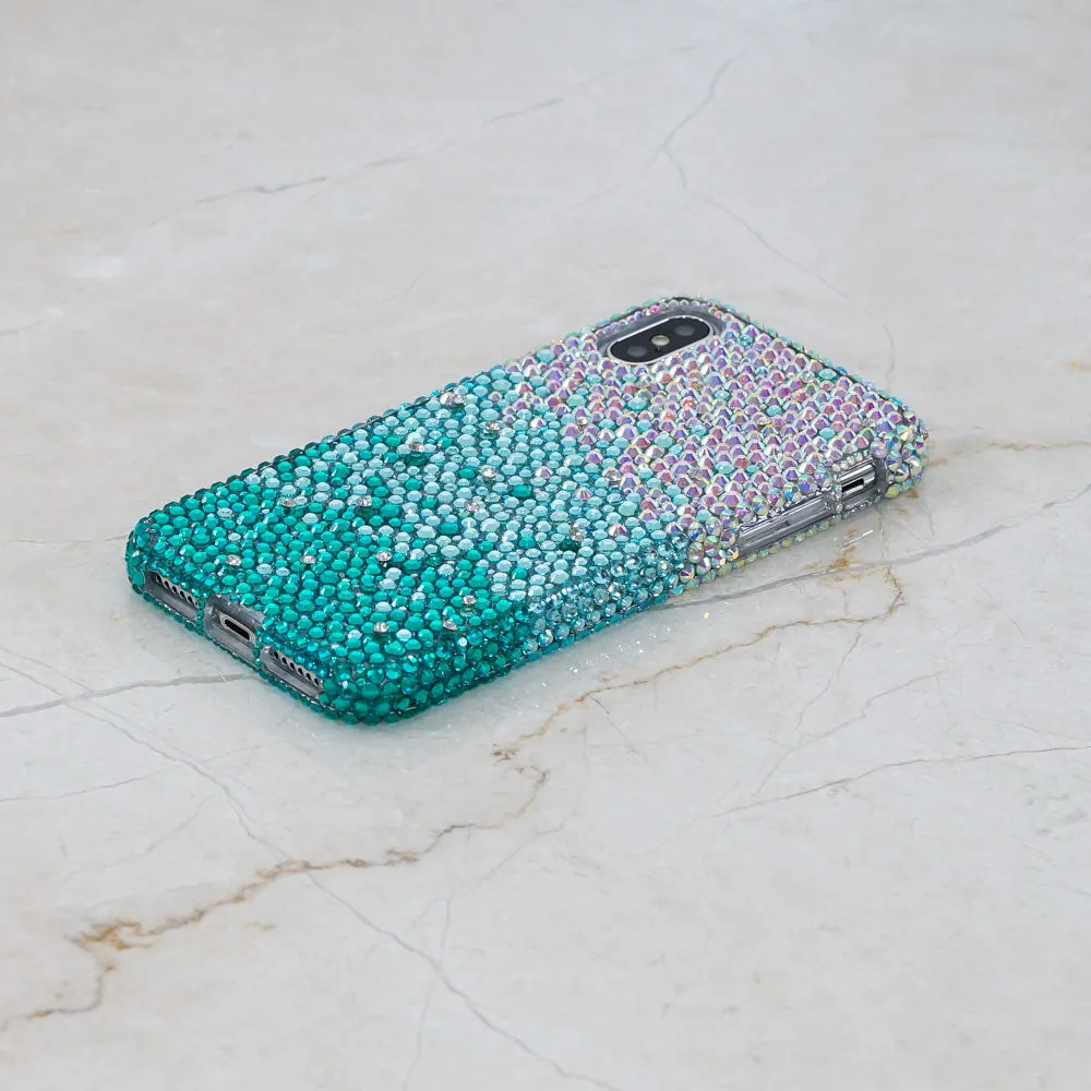 AB faded to Turquoise Crystals Design (style 925)